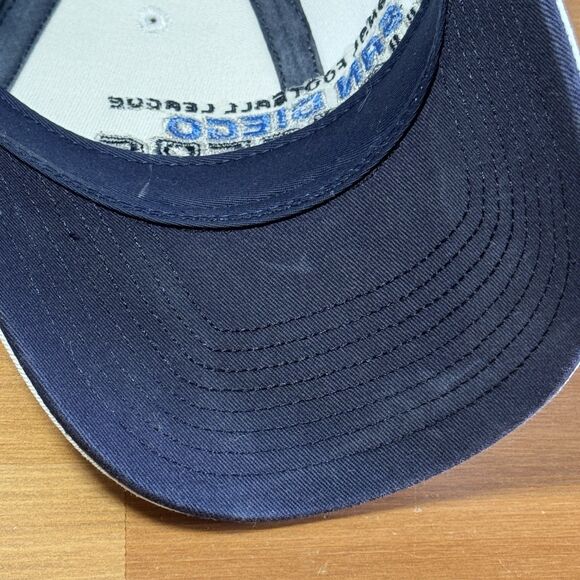 Vintage San Diego Chargers Hat White Light Blue Adjustable NFL Reebok Bolt - Picture 11 of 13